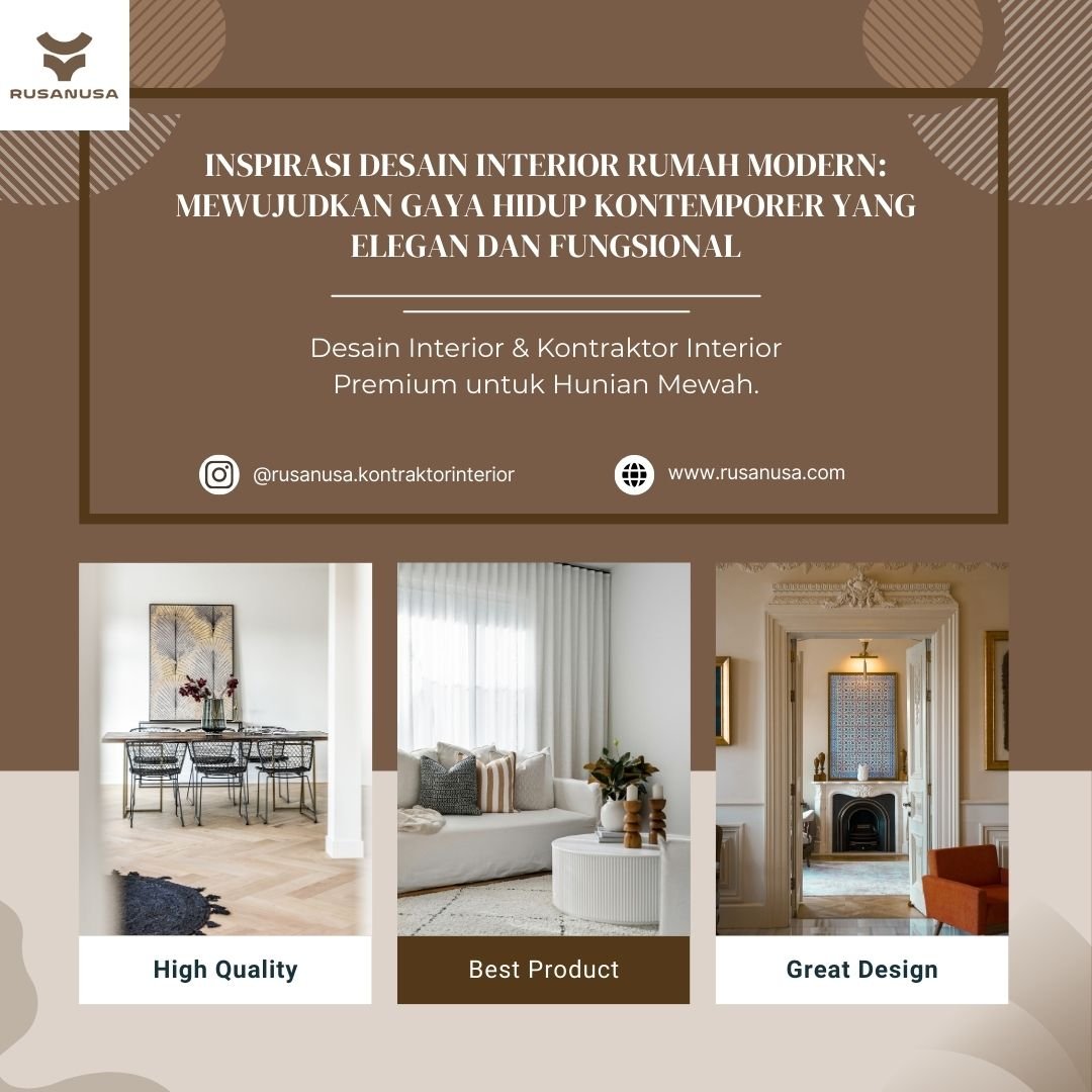 Inspirasi Desain Interior Rumah Modern: Mewujudkan Gaya Hidup ...